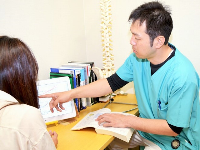 説明しているイメージ