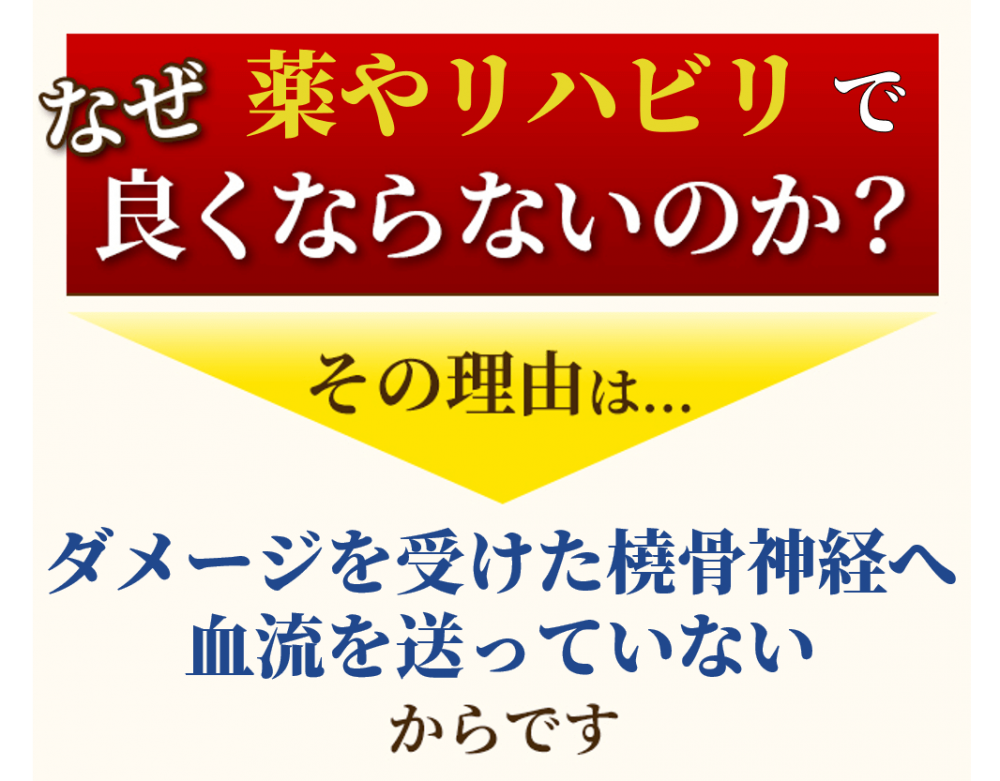 なぜ薬やリハビリで良くならないのか