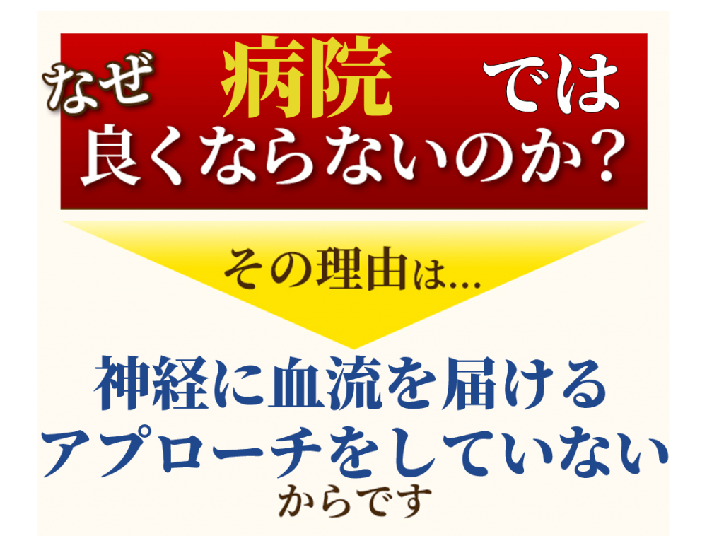 なぜ病院では良くならないのか？
